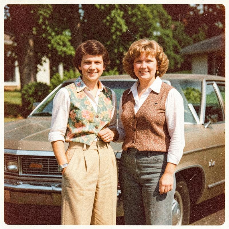 Recreate a picture of your parents from when they were your age.